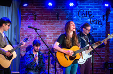 folk musicians on stage